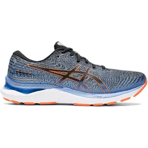 Men's Asics GEL-Cumulus 24, Black/Shocking Orange, 15 D Medium