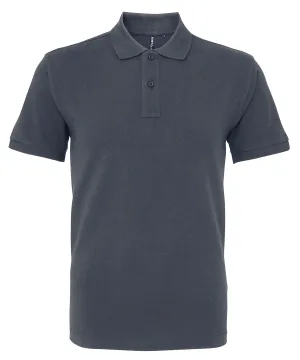 Mens organic polo | Graphite