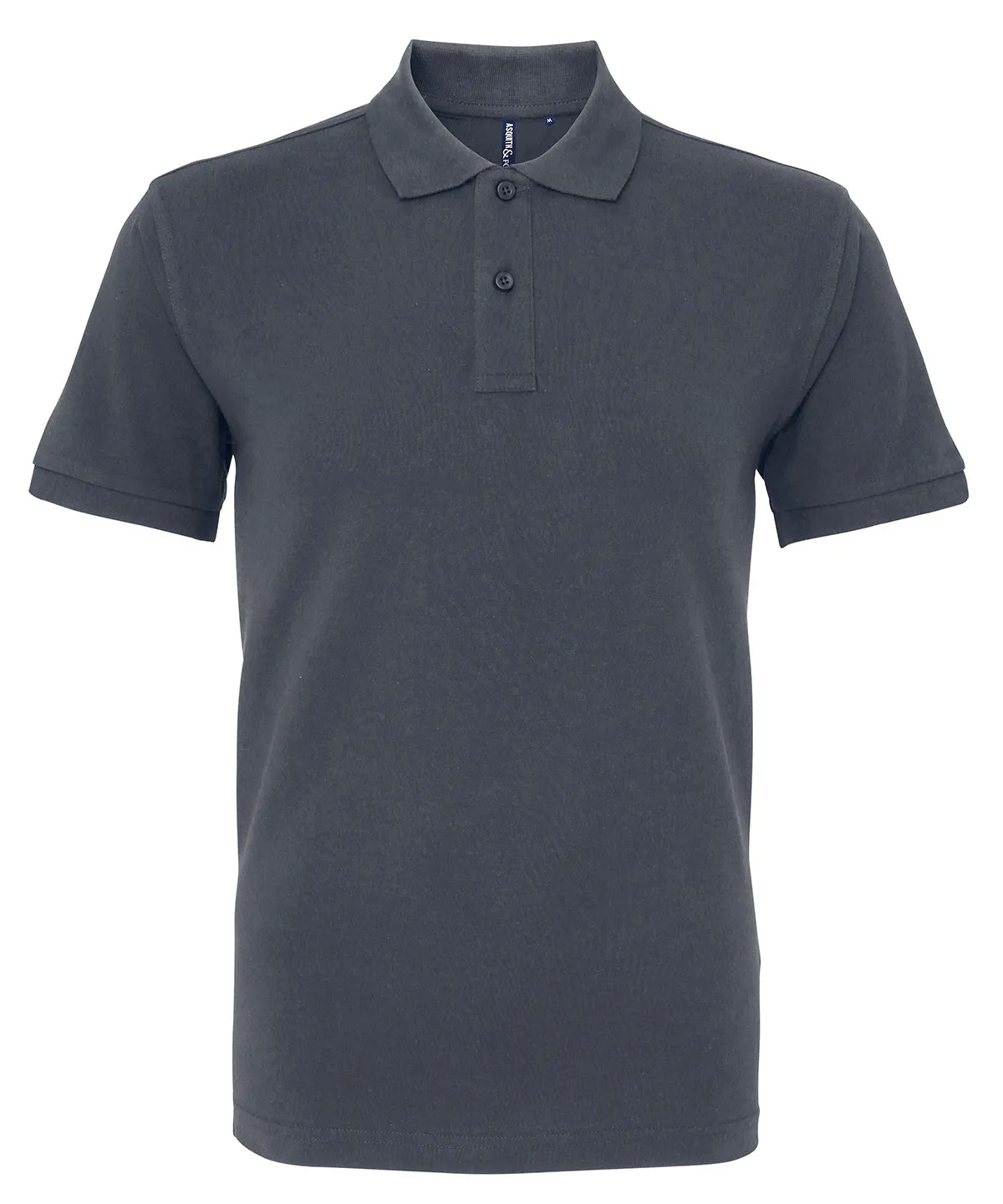 Mens organic polo | Graphite