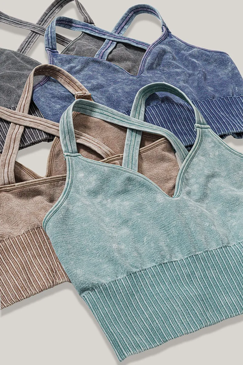 Mineral Wash Seamless Bralette