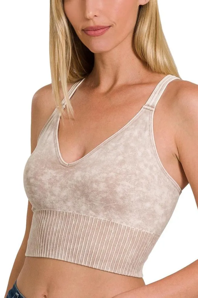 Mineral Wash Seamless Bralette