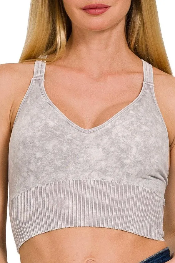 Mineral Wash Seamless Bralette