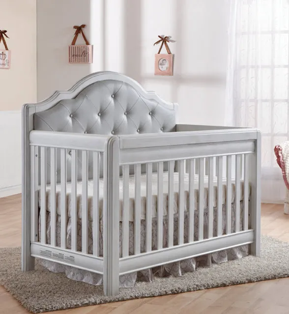 Mobilier 2 morceaux Cristallo Vintage Blanc/Cuir Gris