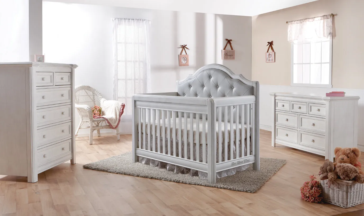 Mobilier 2 morceaux Cristallo Vintage Blanc/Cuir Gris