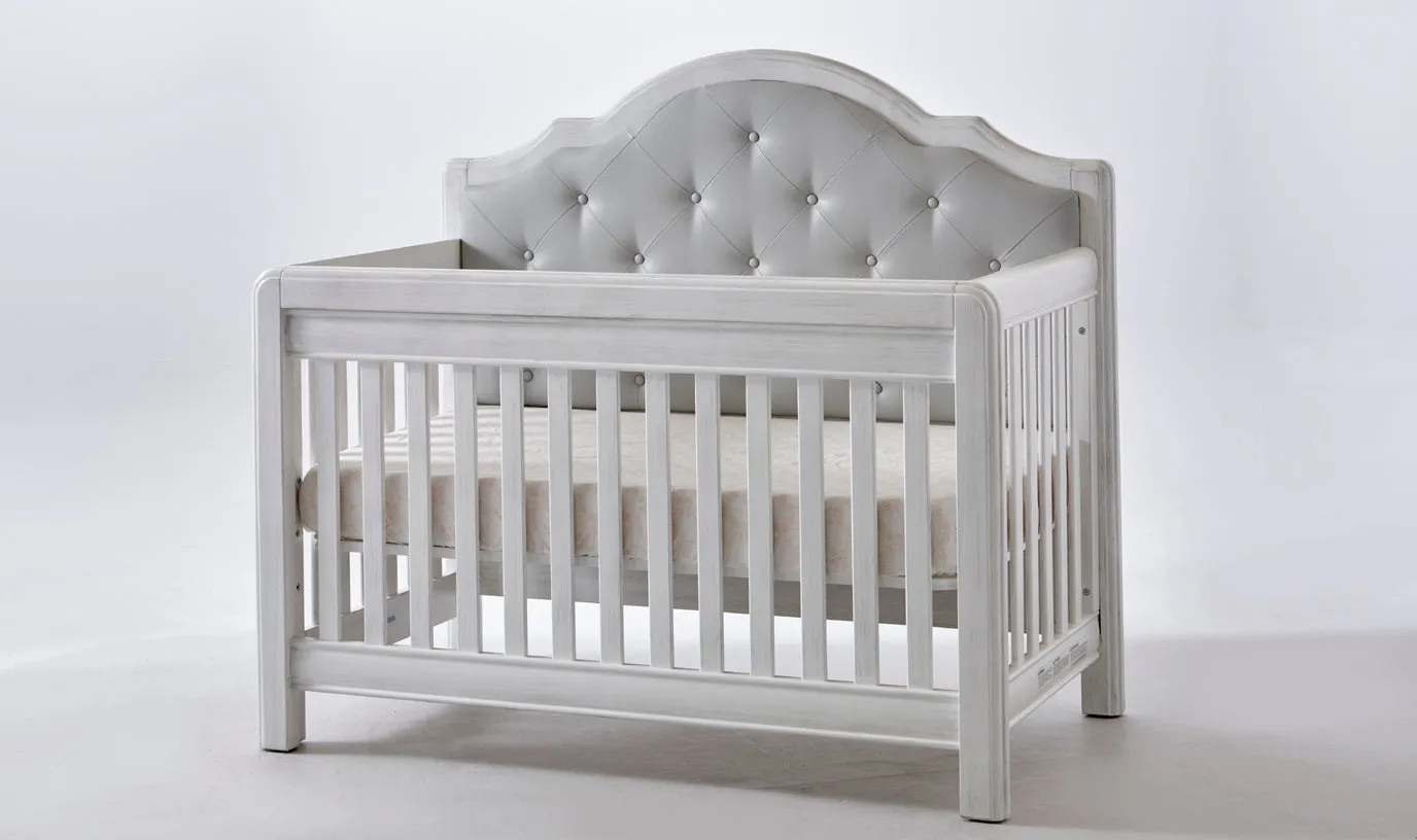 Mobilier 2 morceaux Cristallo Vintage Blanc/Cuir Gris