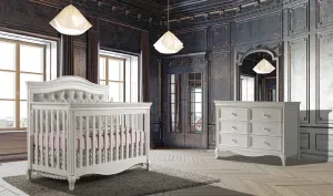 Mobilier 2 morceaux Diamante Vintage White/Vinyle Gris