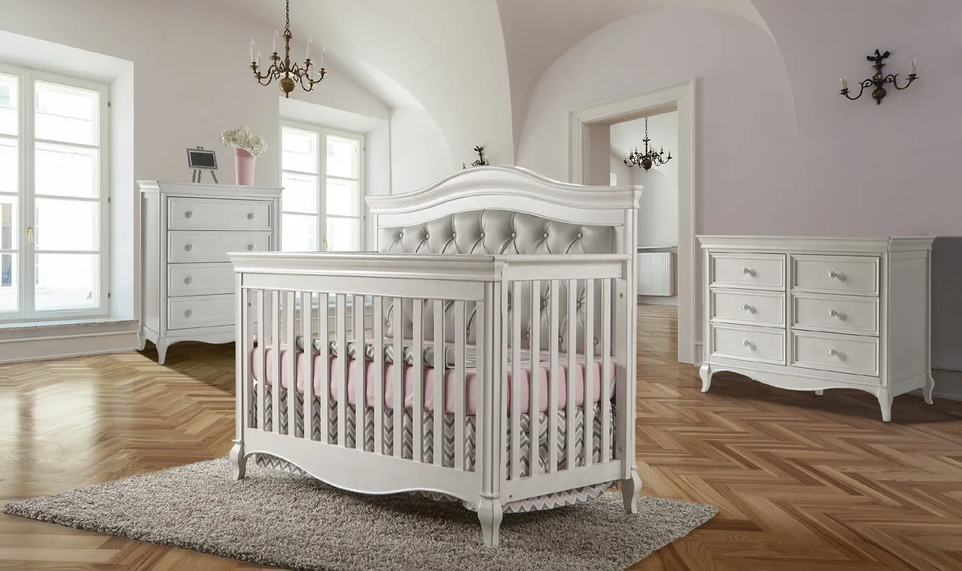 Mobilier 2 morceaux Diamante Vintage White/Vinyle Gris