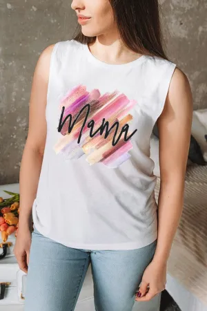 Mother's Day Colorful Mama Strokes Tank Top
