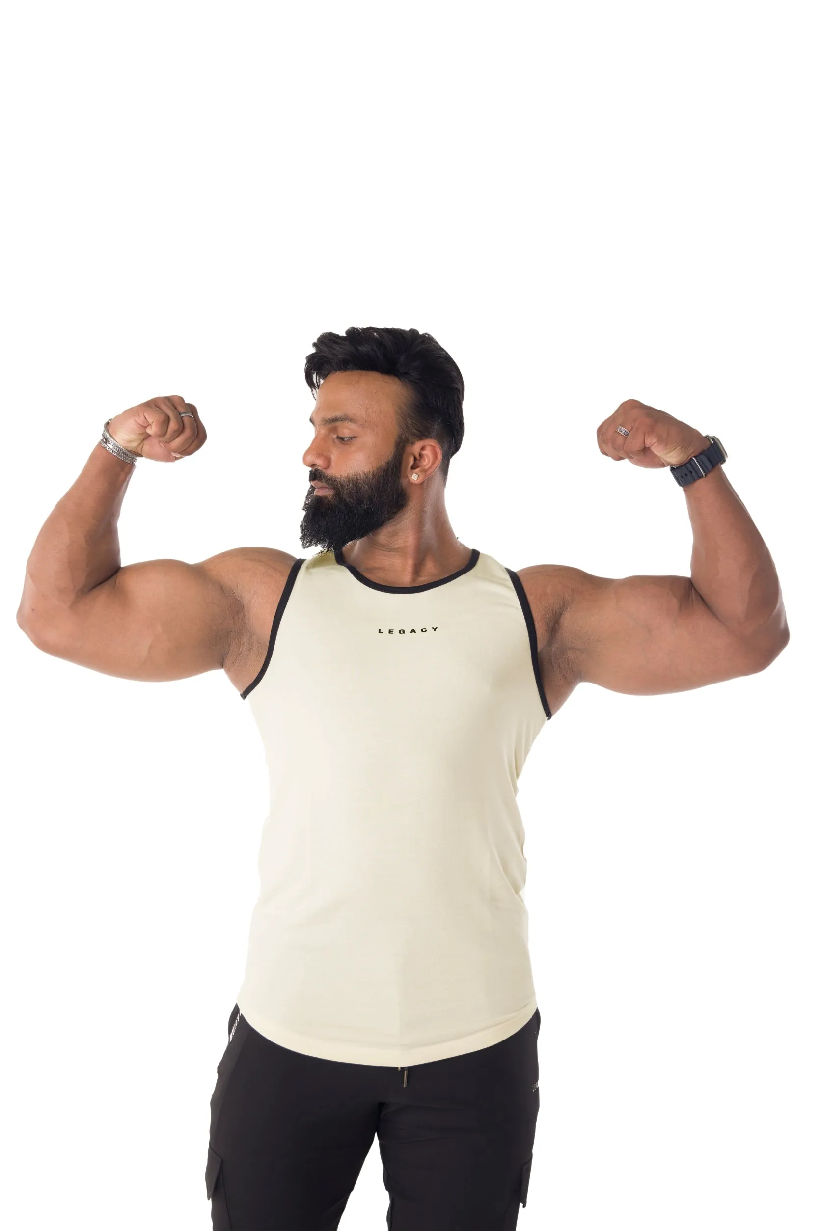 MUSCLE TANKS OFF WHITE
