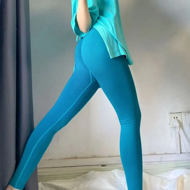 New Seamless Yoga Pant High Elastic Sports Fitness Legging Women High Waist Gym Scrunch Butt Running Training Girl Tight
