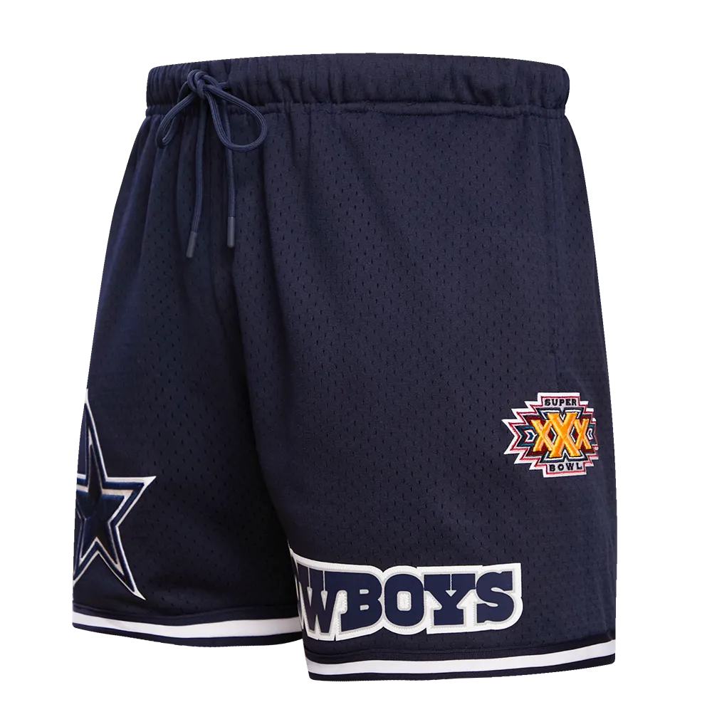 NFL DALLAS COWBOYS LOGO CLASSIC MESH MEN'S SHORT (MIDNIGHT NAVY)