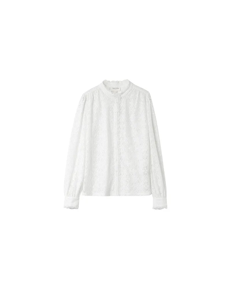 NORA LACE BUTTON DOWN