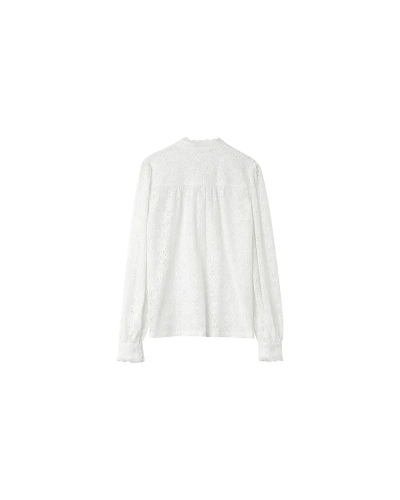 NORA LACE BUTTON DOWN