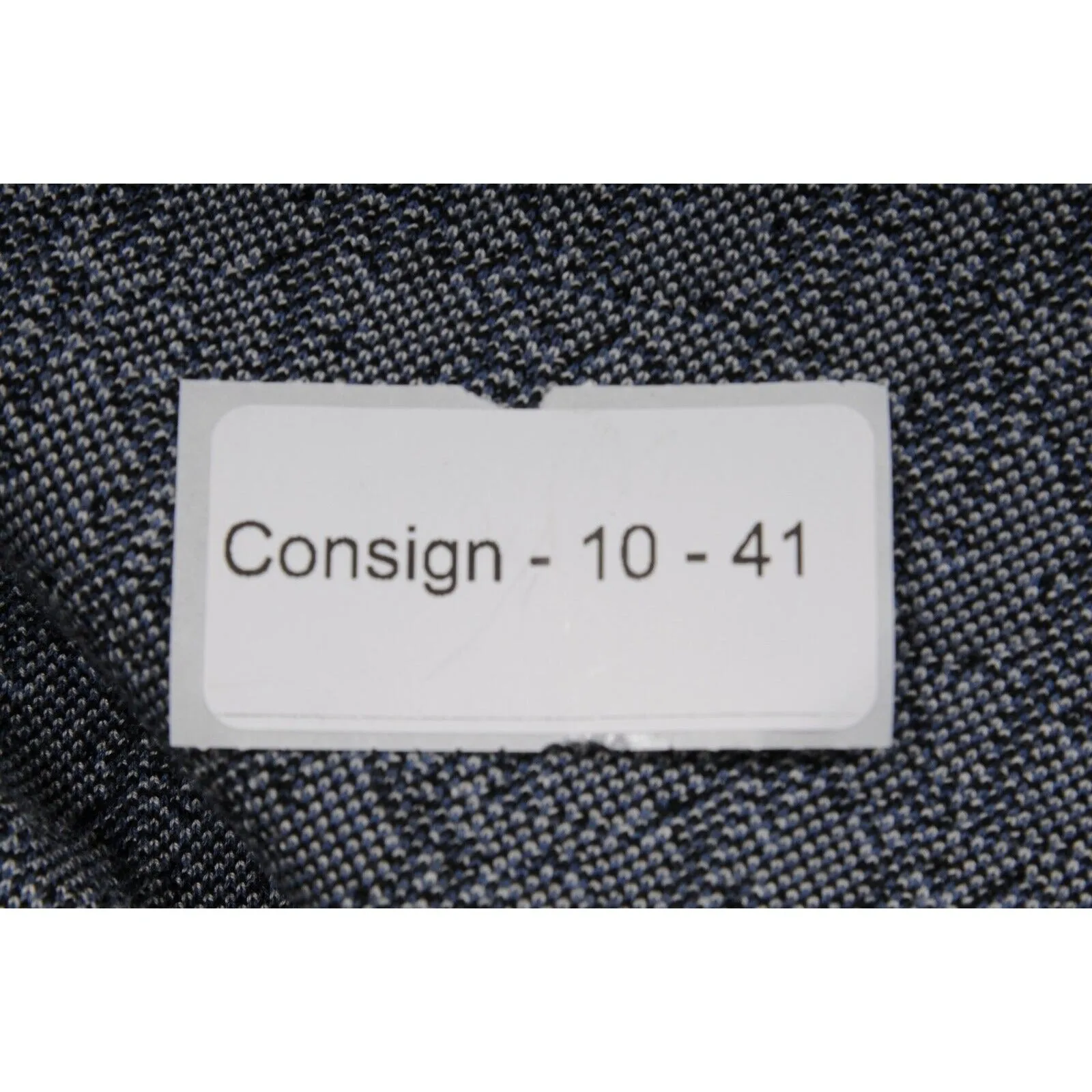 Oblique Logo Button Down Shirt Size Large Blue Beige Black Cotton