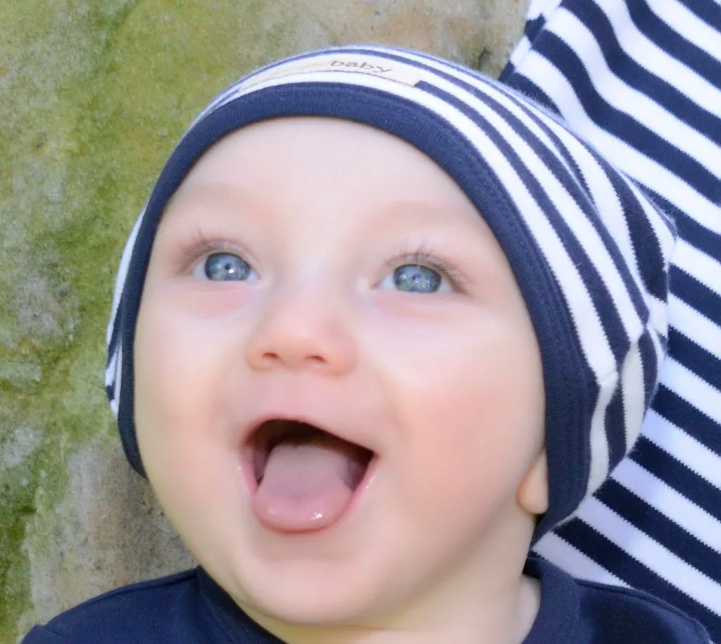 Organic Cute Caps - Stripes