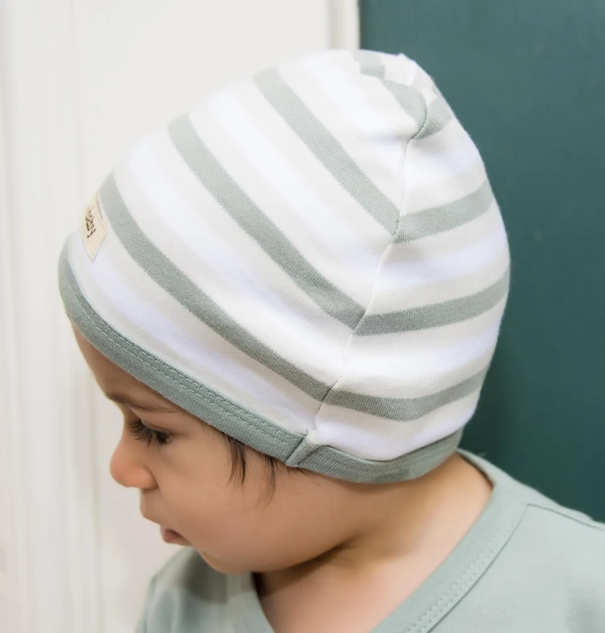 Organic Cute Caps - Stripes