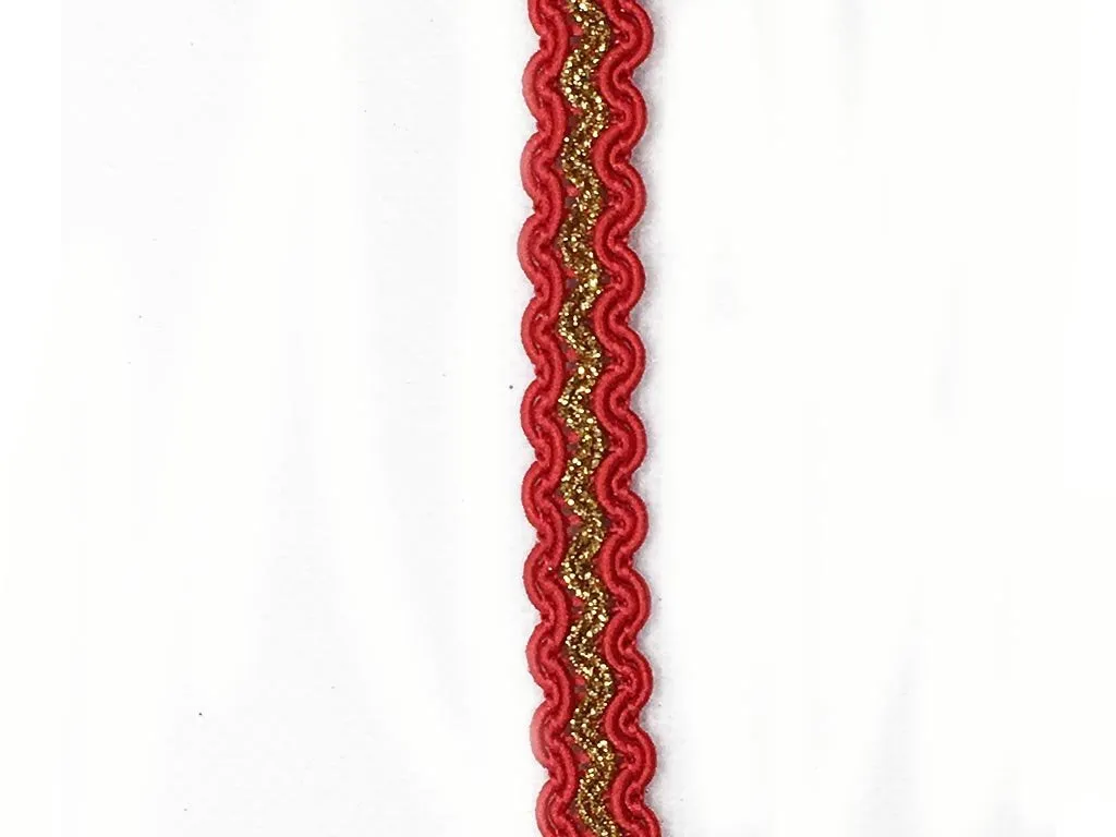 Peach Pink Golden Thread and Gota Work Embroidered Border