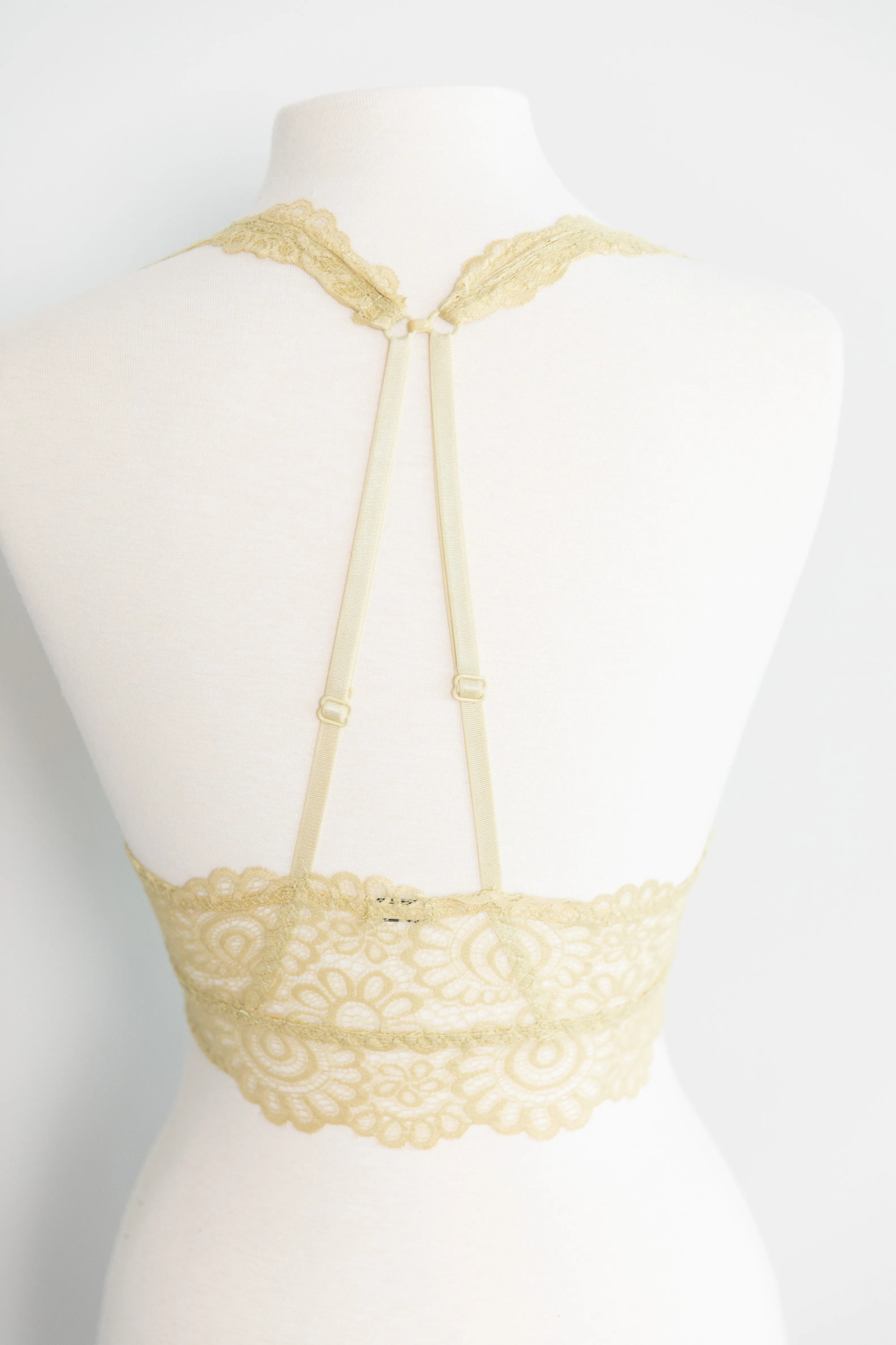 Perfect Opportunities Light Olive Lace Bralette