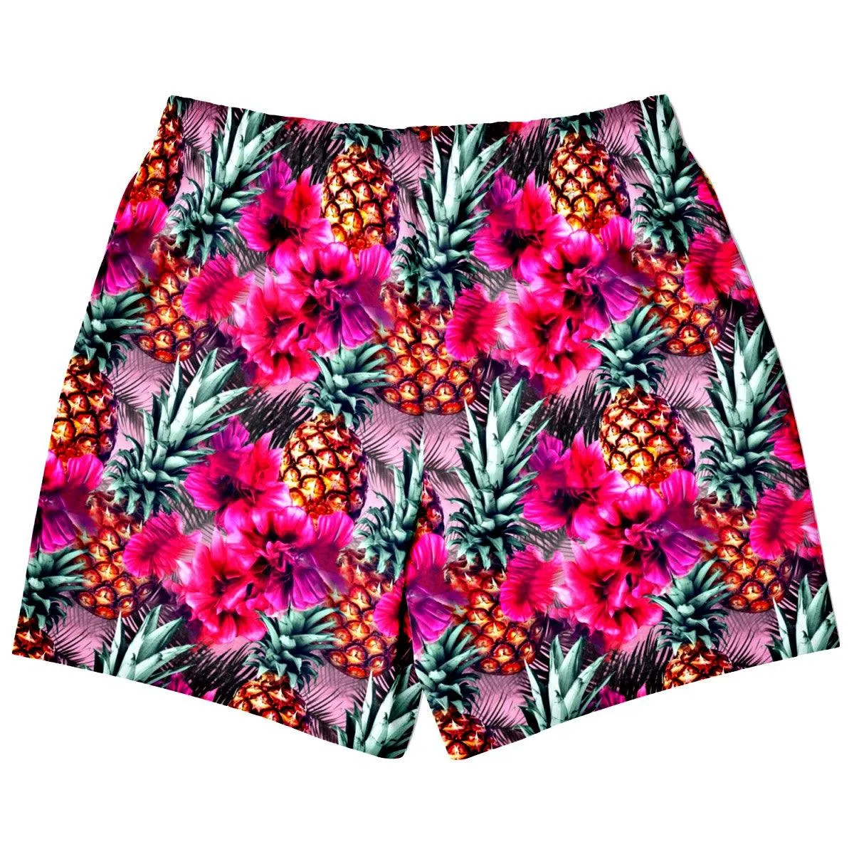 Pineapples & Hibiscus Athletic Shorts