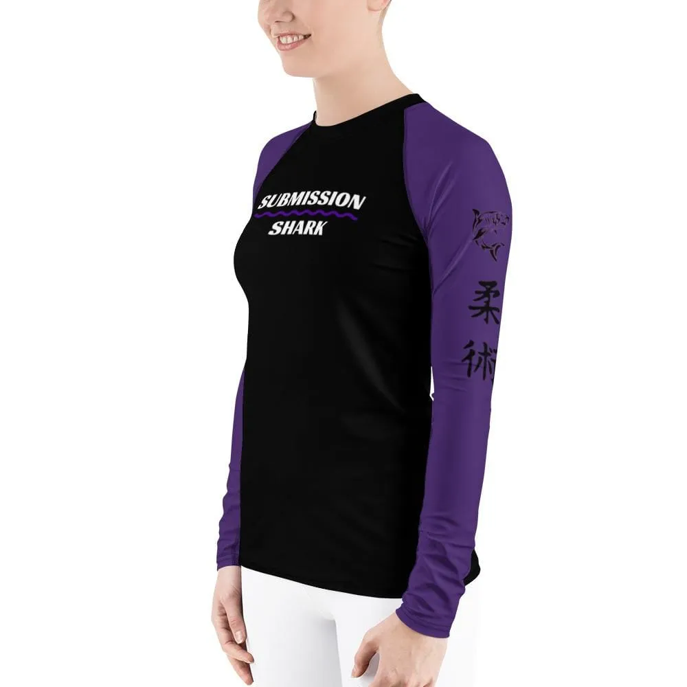 Purple SS Premium Standard ~ Women's Rash Guard