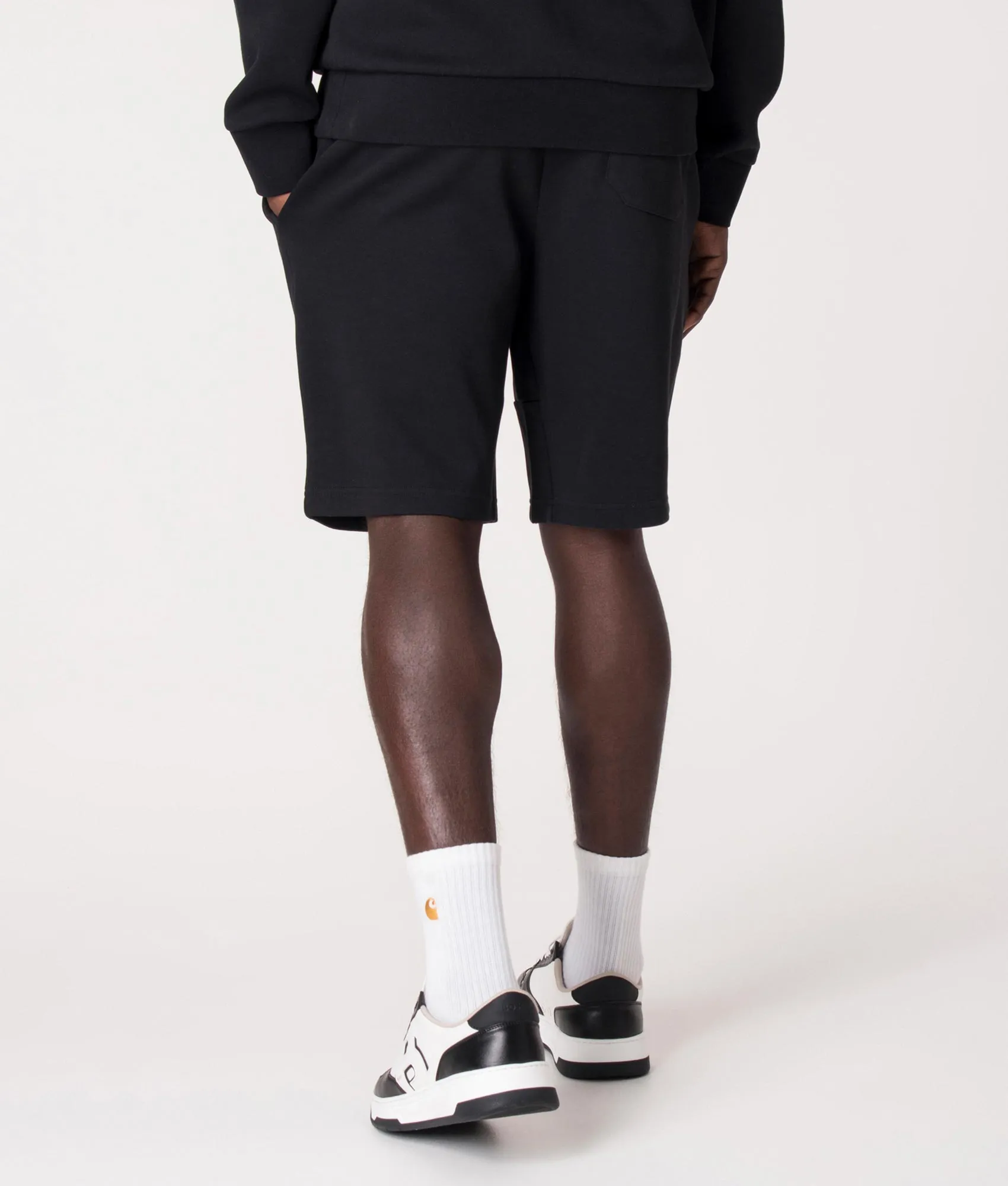 Regular Fit Double Knit Athletic Sweat Shorts