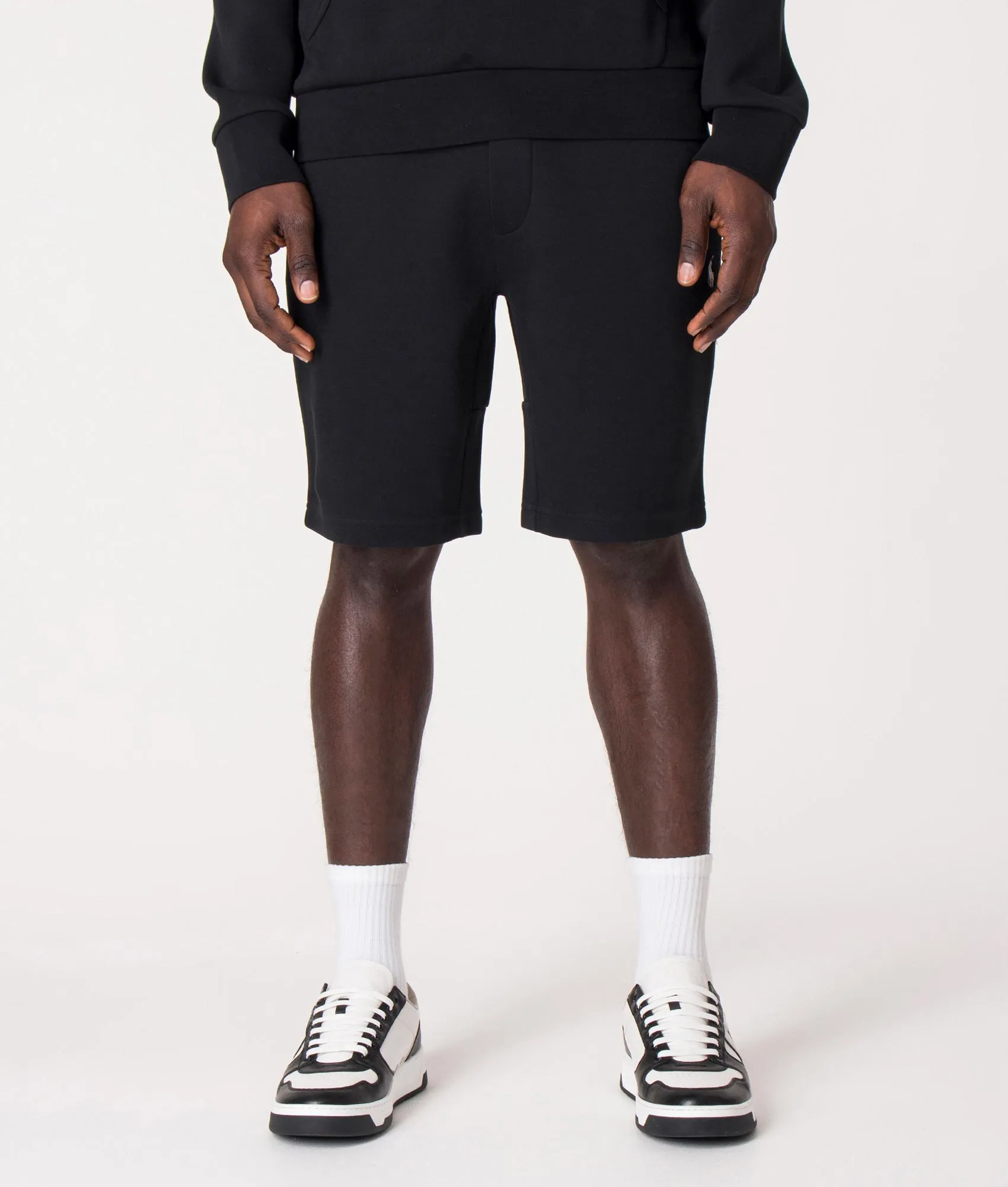 Regular Fit Double Knit Athletic Sweat Shorts