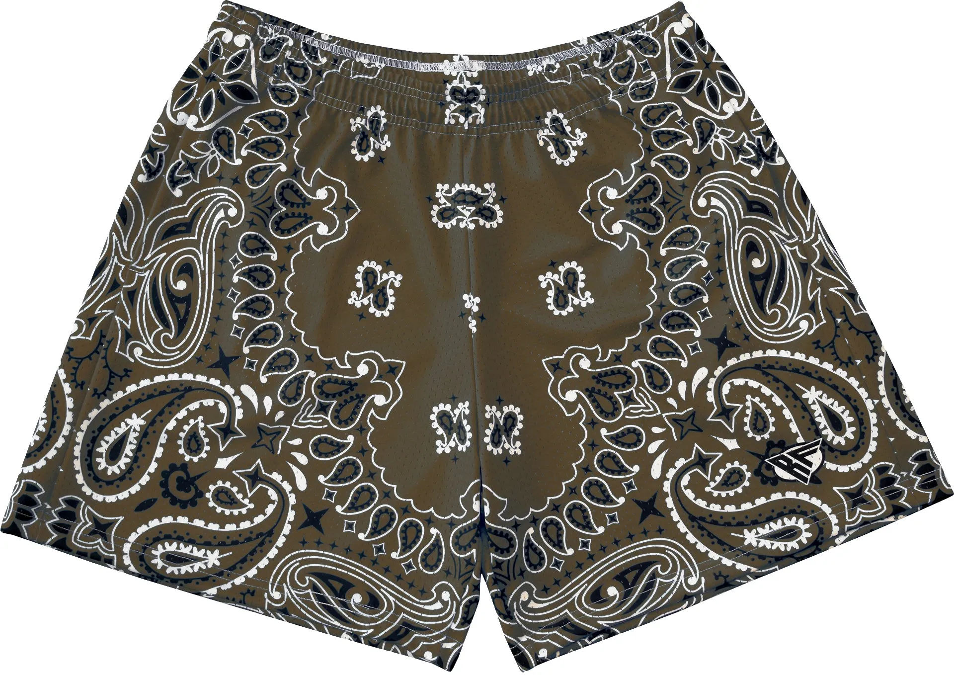 RF Mesh Bandana Shorts - Brown