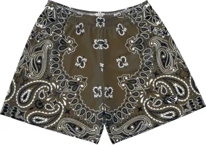 RF Mesh Bandana Shorts - Brown