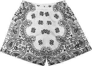 RF Mesh Bandana Shorts - White