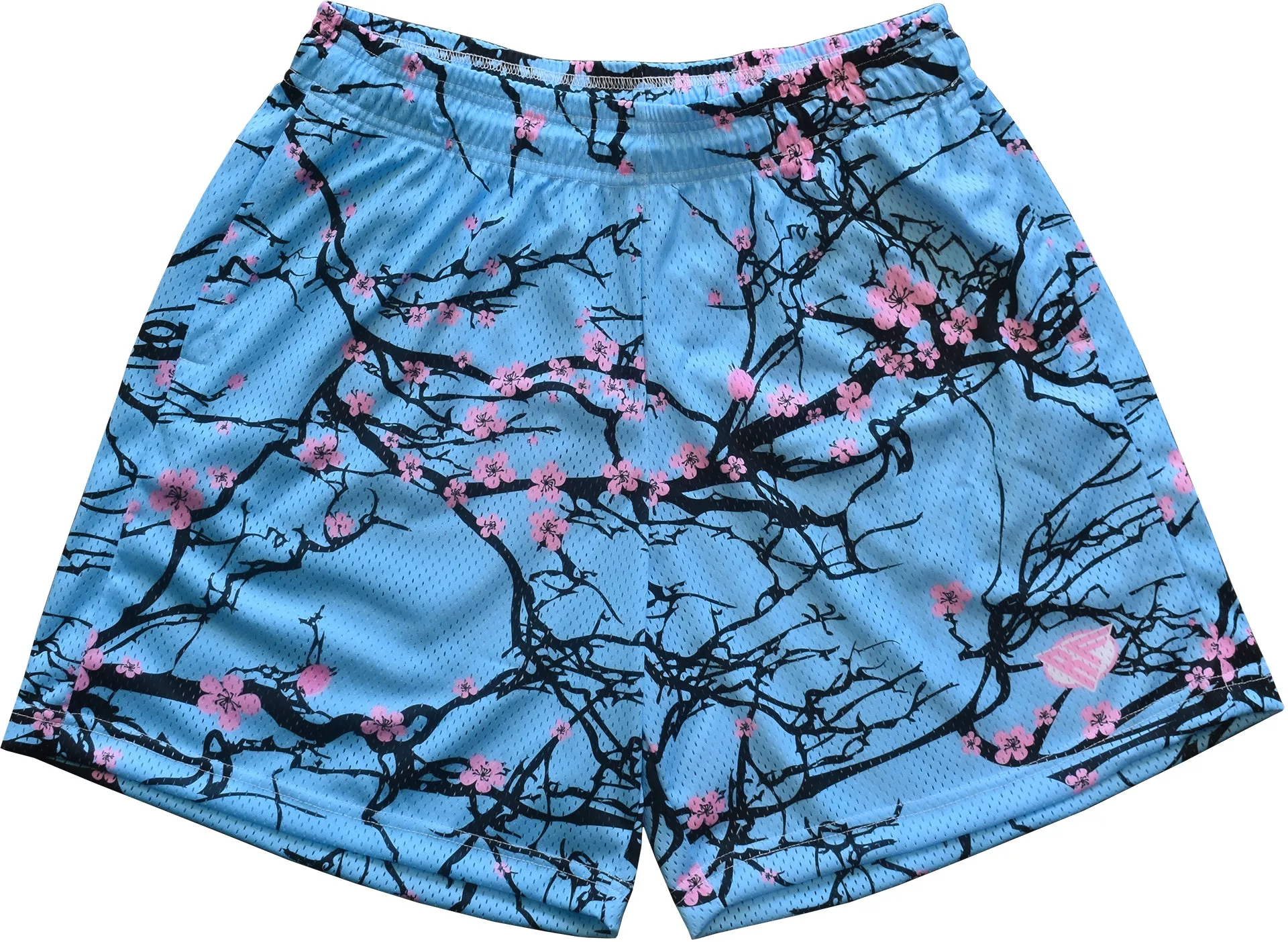 RF Mesh Blossom Shorts - Sky Blue