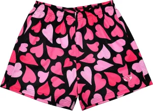 RF Mesh Heart Shorts - Black