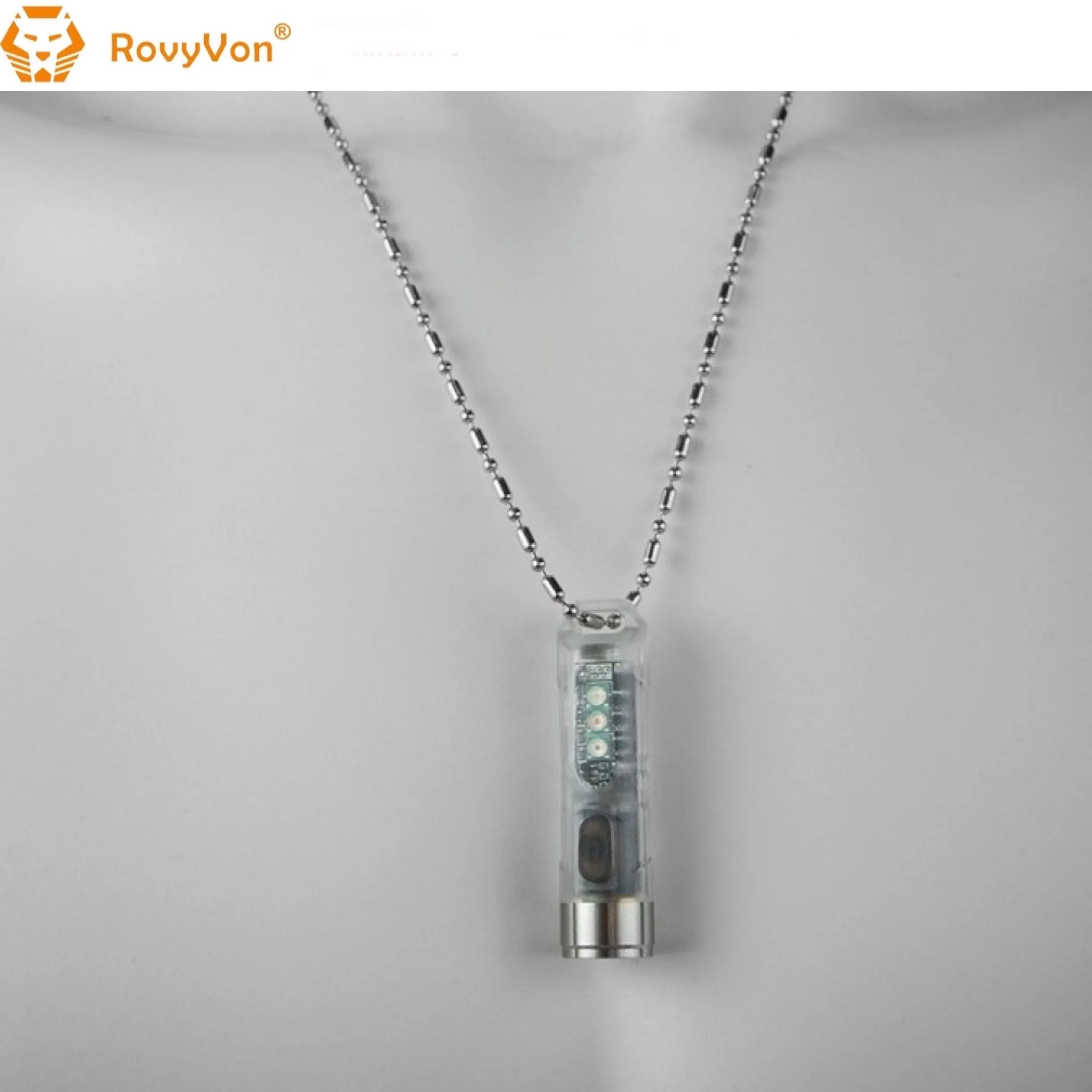 RovyVon Aurora A5x Red/White Green GITD Keychain Flashlight