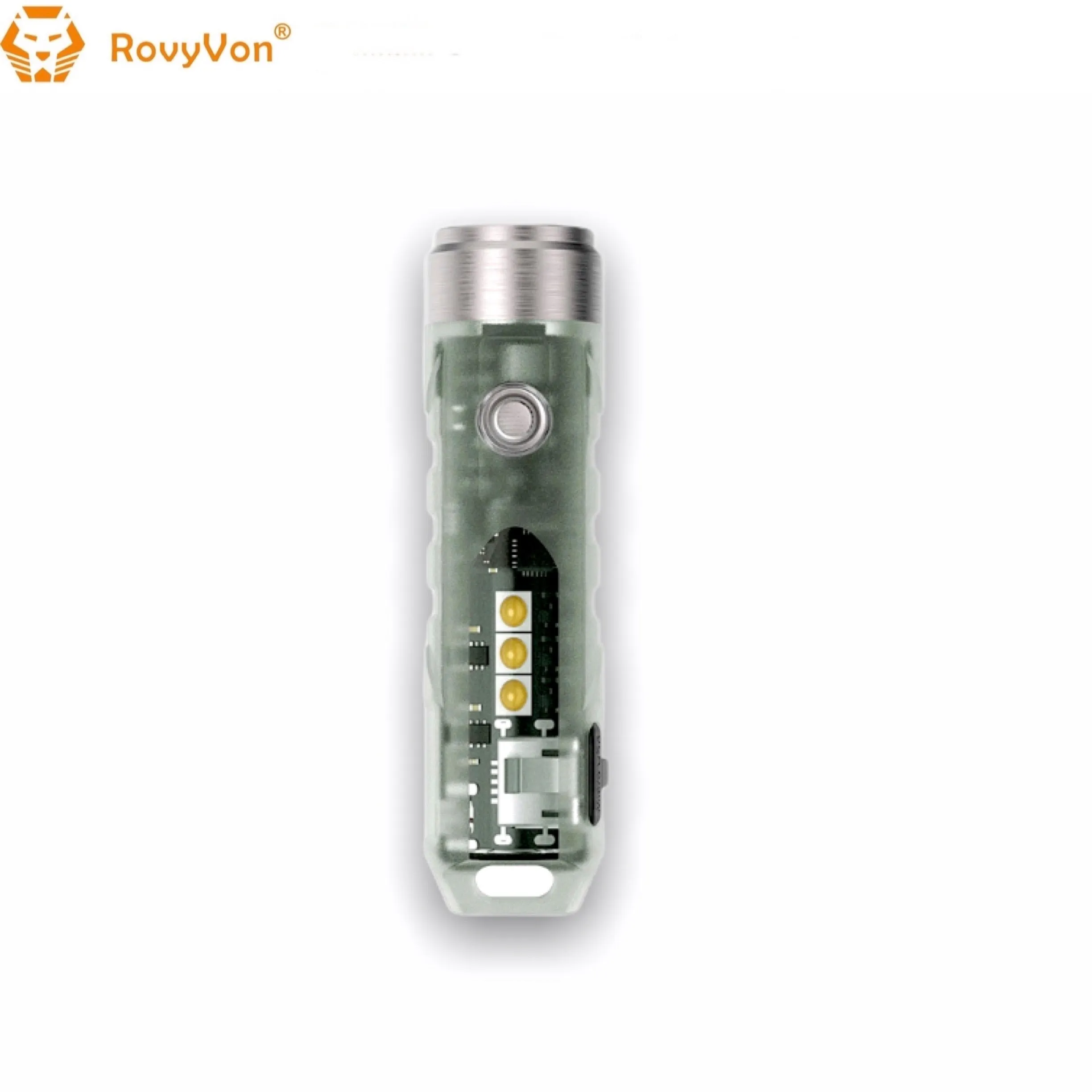RovyVon Aurora A5x Red/White Green GITD Keychain Flashlight
