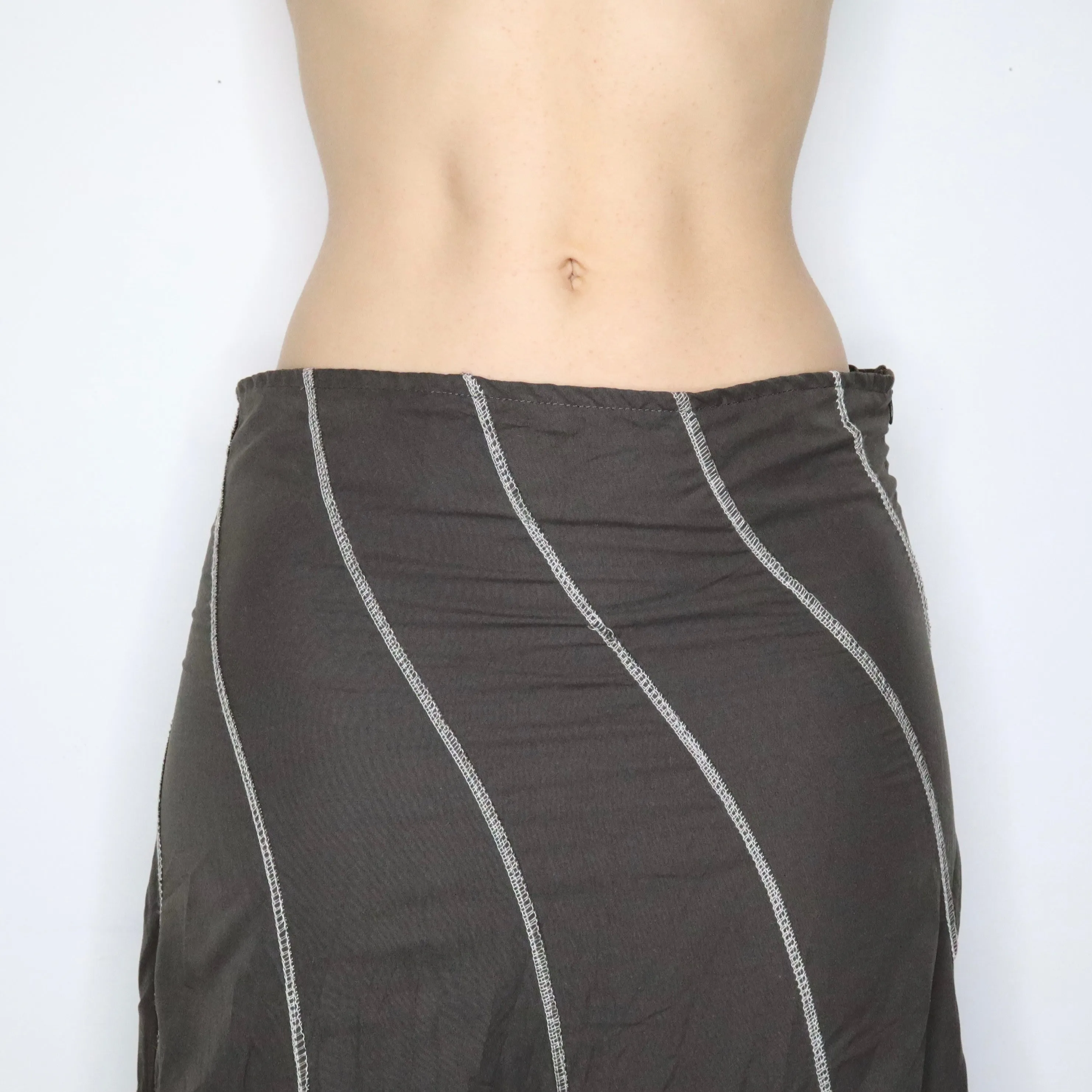 Ruffle Flower Maxi Skirt (Medium)