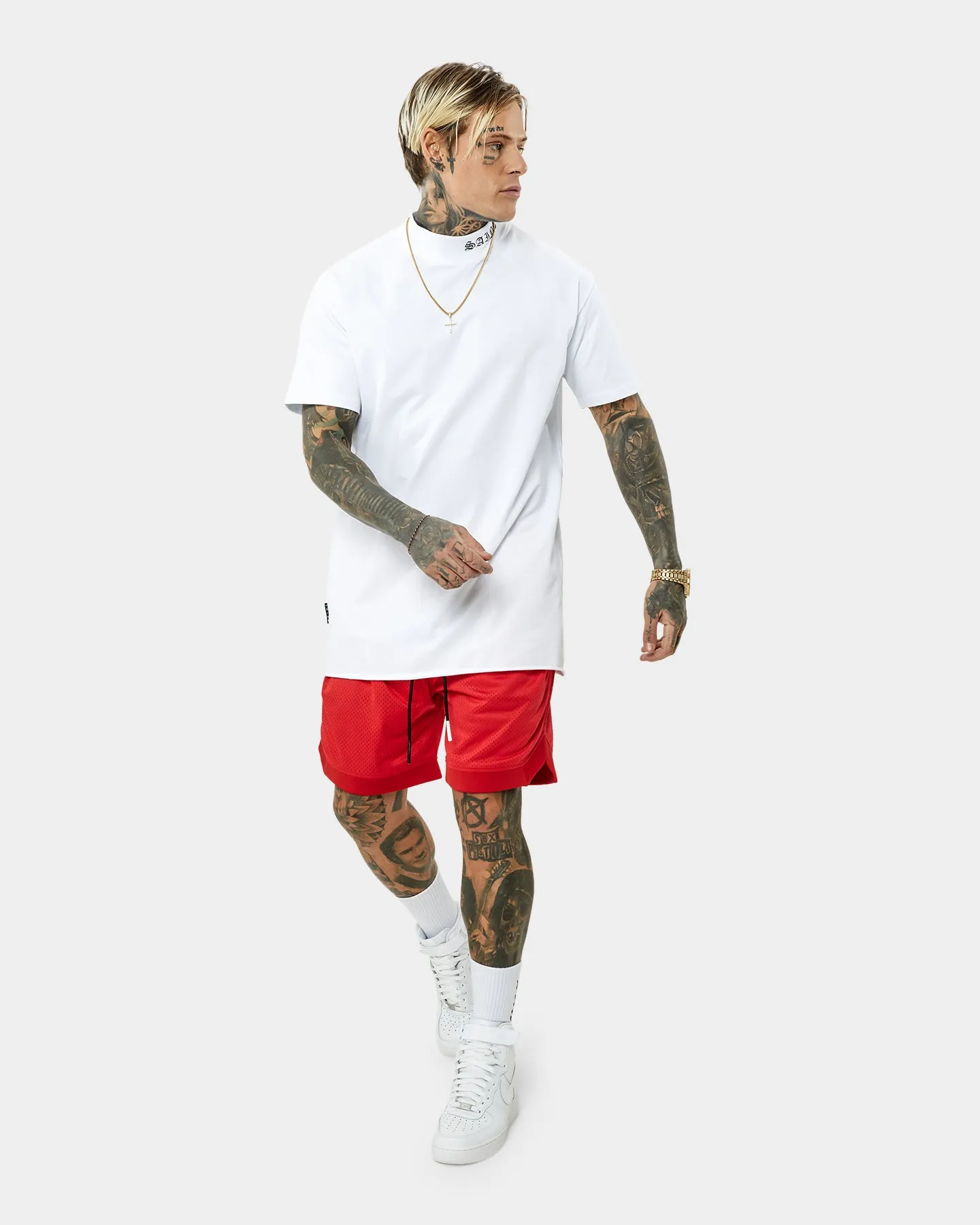 Saint Morta Workshop Basketball Shorts Red/Black