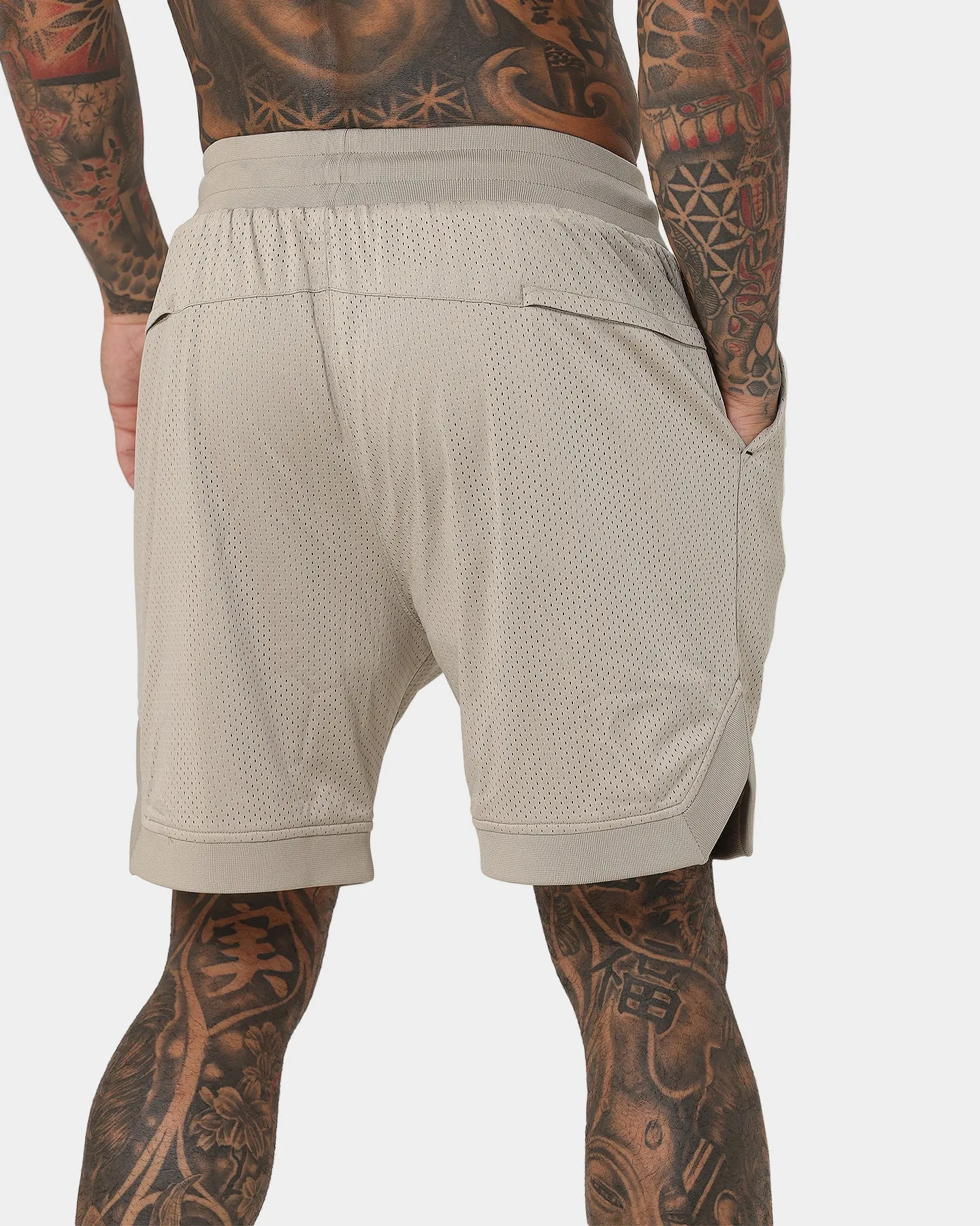 Saint Morta Workshop Basketball Shorts Stone