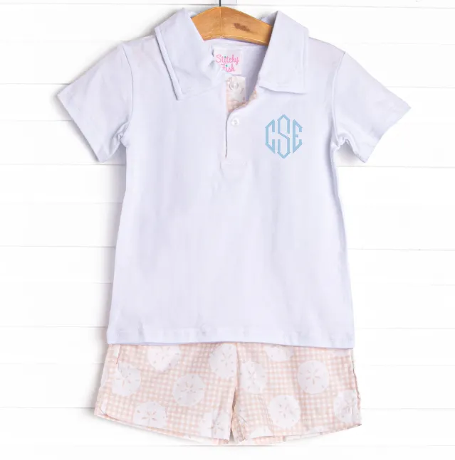 Sand Dollar Shores Short Set, Tan