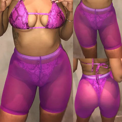 Sheer Mesh Shorts