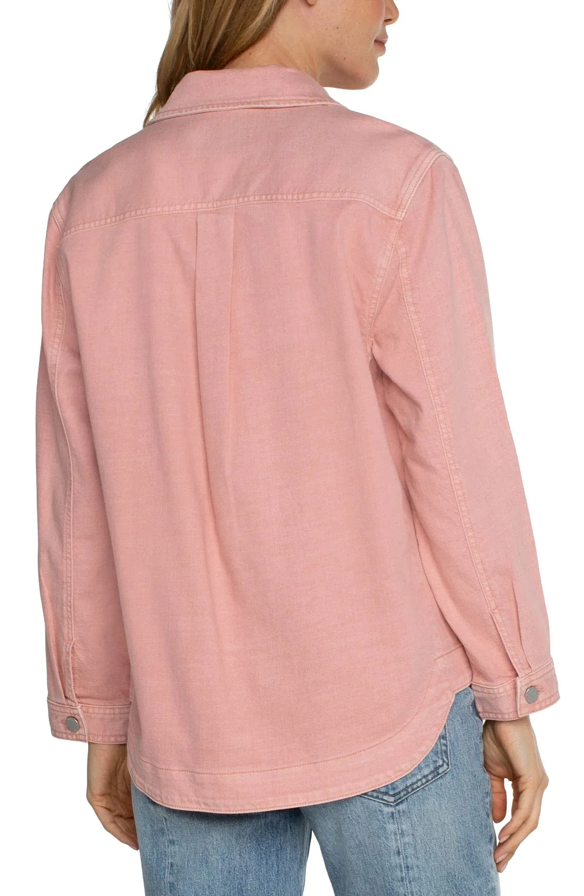 Shirt Jacket - Rose Blush