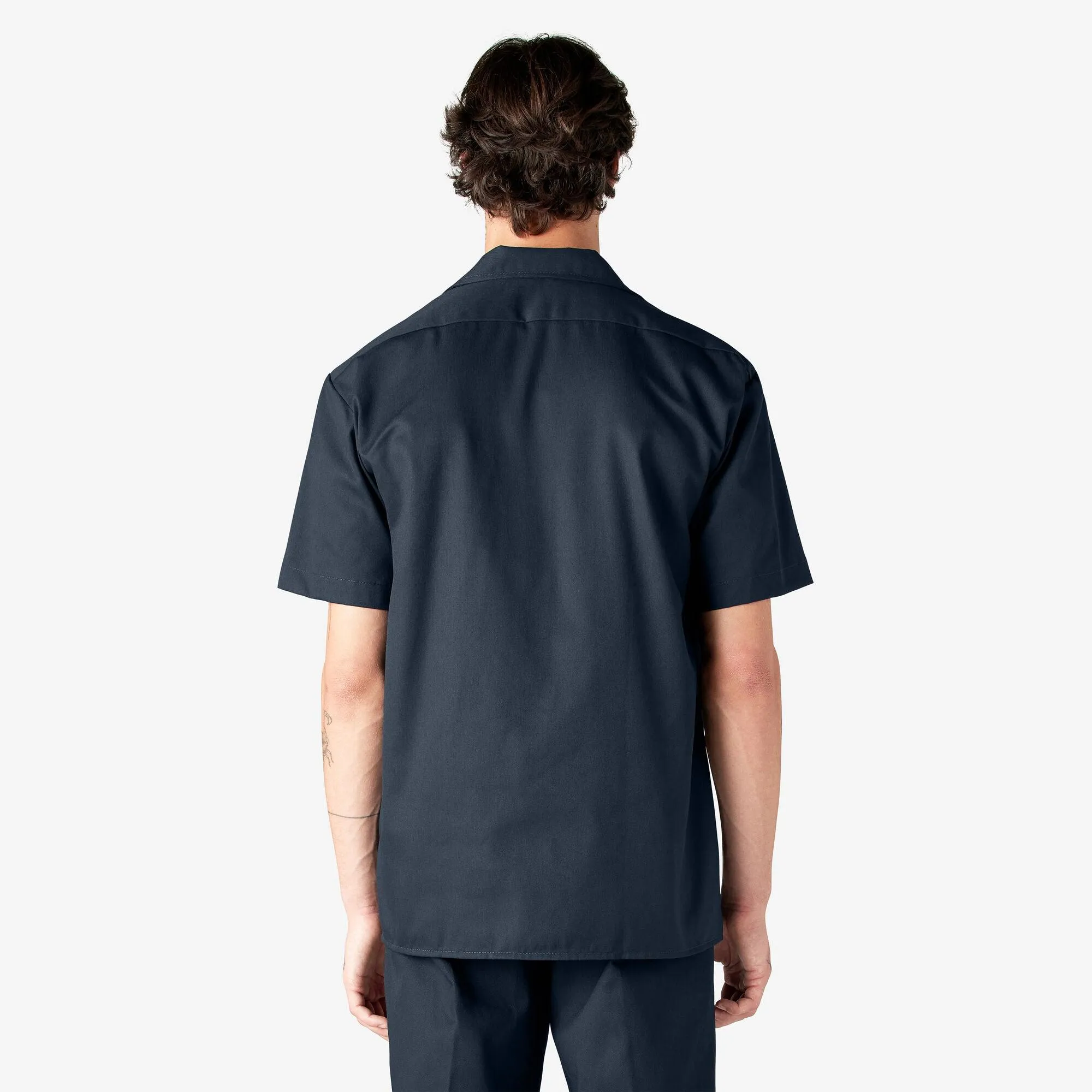Short Sleeve Work Shirt, Dark Navy