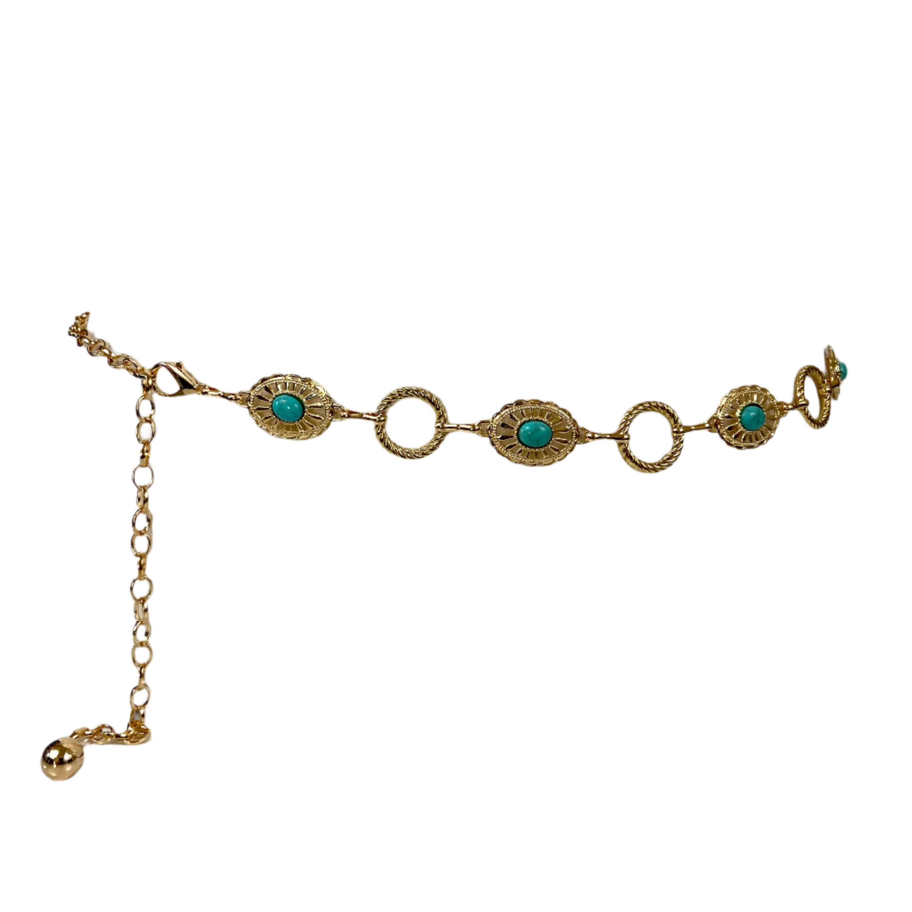 Simple gold waist chain belt