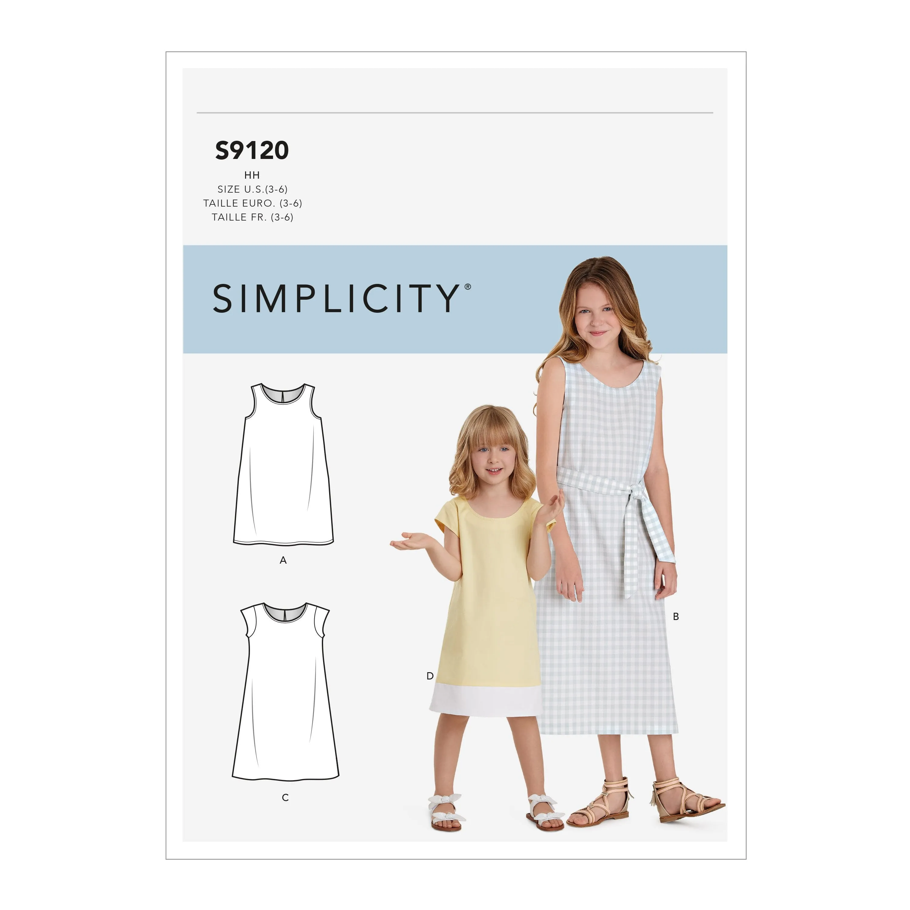 Simplicity Sewing Pattern S9120 Girls' Dresses