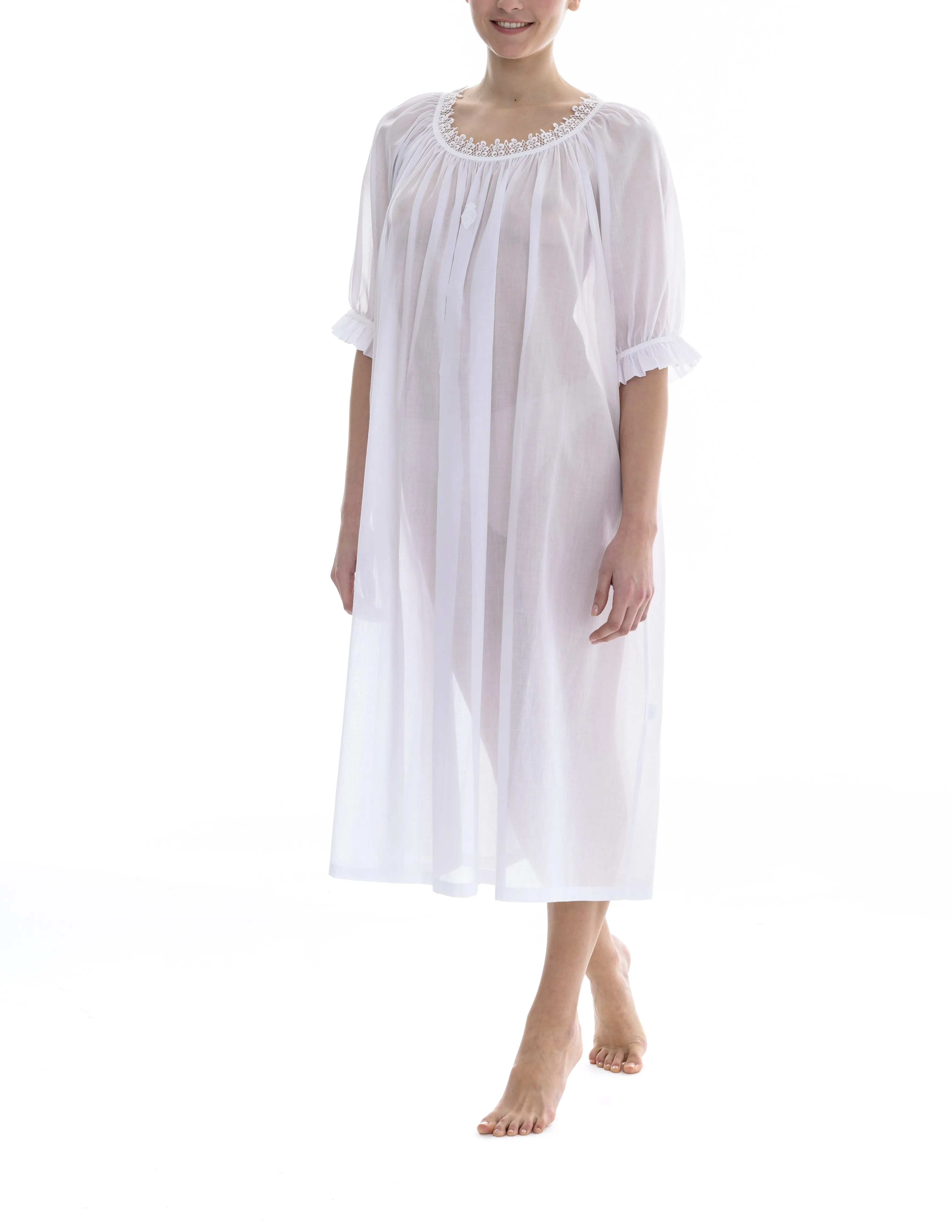 Sissi 4NH 3/4 Length Sleeve Nightdress (In stock, 3-day dispatch)