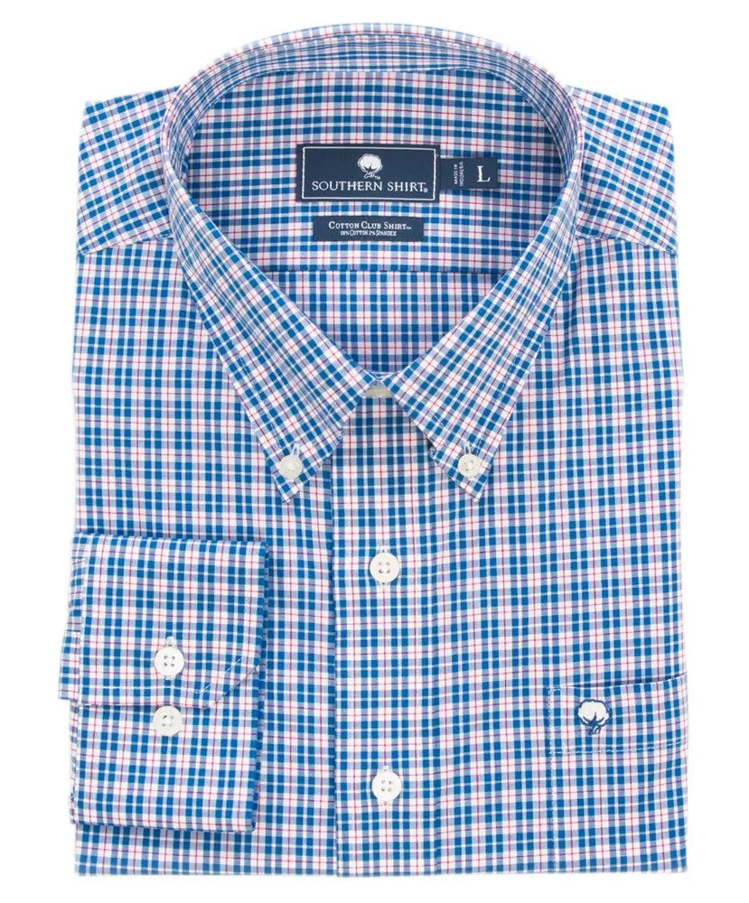 Southern Shirt Co - Pintail Plaid Cotton Club Shirt Long Sleeve