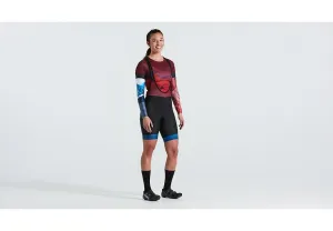 Specialized Endurance Jersey Ss Wmn Jersey Graphite Florazzo Print Large