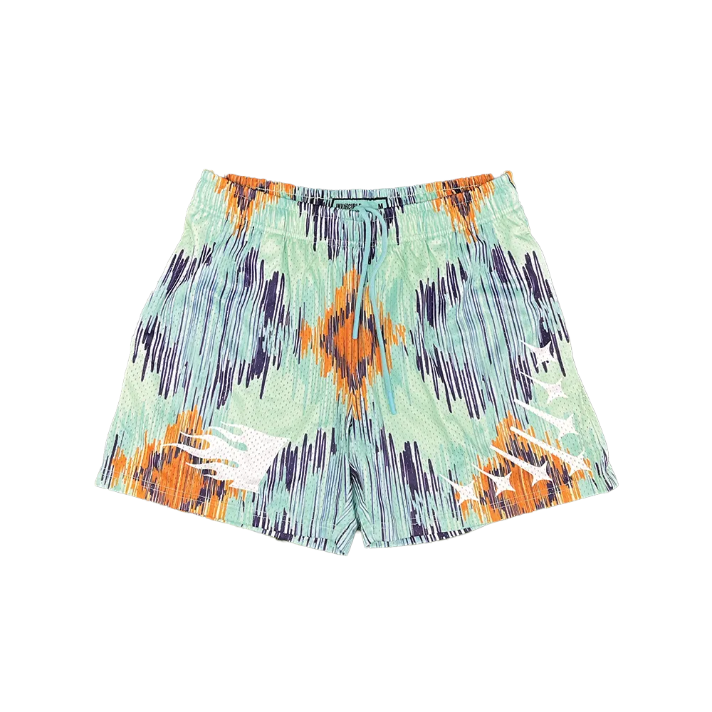 Stained Glass Mesh Shorts