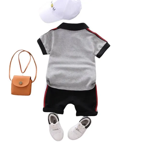 Striped Polo Set