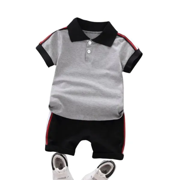 Striped Polo Set