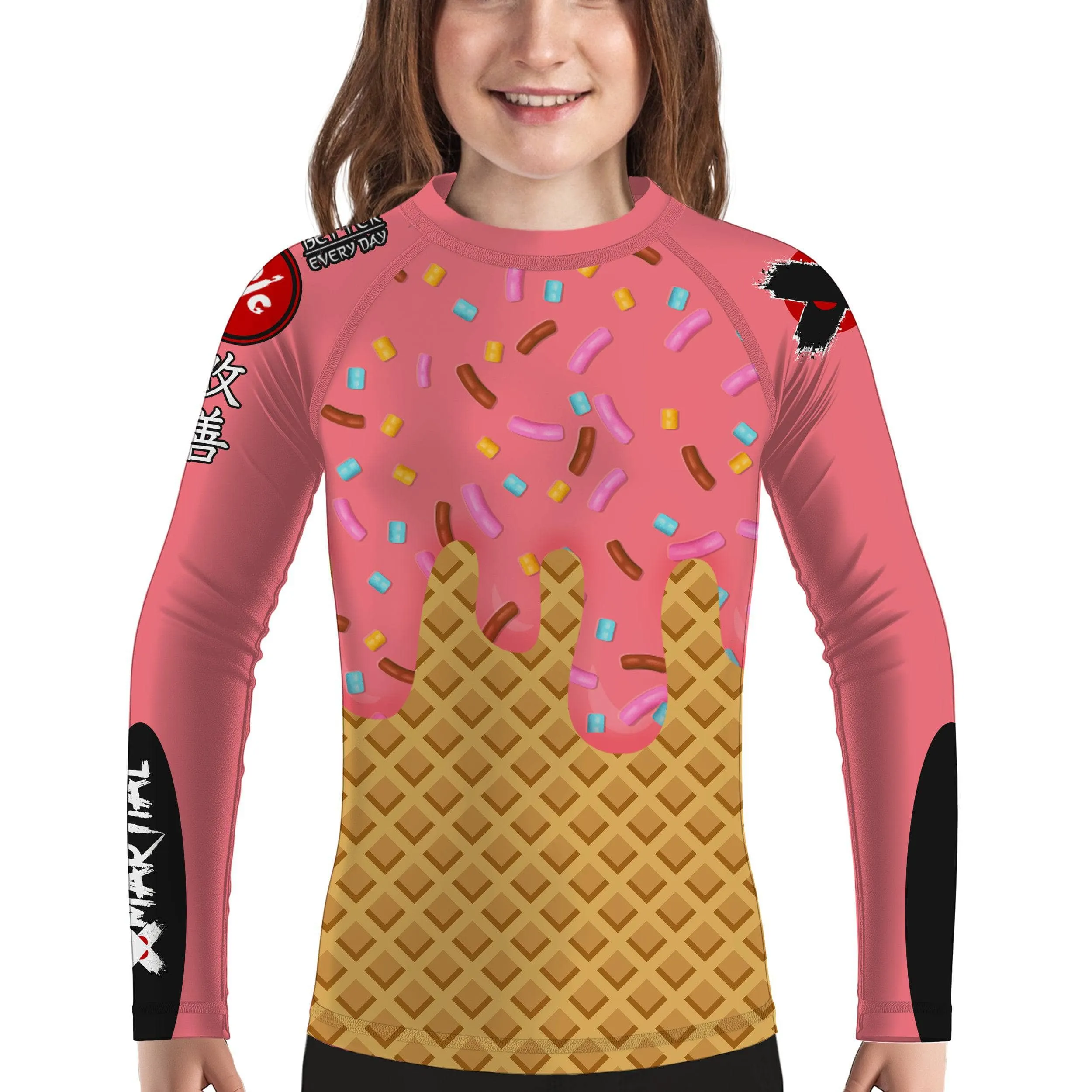 Sundae Best Kids BJJ Rash Guard