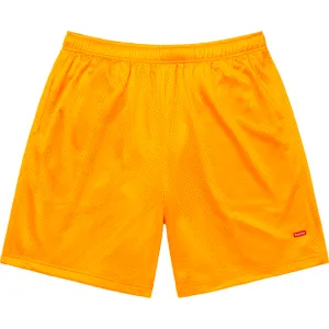 Supreme Small Box Baggy Gold Mesh Shorts